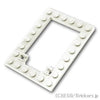 プレート 6 x 8 - トラップドアフレーム：[White / ホワイト]