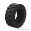 タイヤ 17.5mm x 6mm - シャロ―トレッド：[Black / ブラック]
