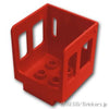 デュプロ トレイン 機関車キャビン 3 x 3 x 3 1/2：[Red / レッド]