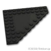 ウェッジ プレート 10 x 10 - コーナーカット：[Black / ブラック]
