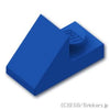 スロープ 45° 2 x 1 - カットアウト：[Blue / ブルー]