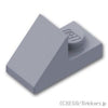 スロープ 45° 2 x 1 - カットアウト：[Light Bluish Gray / グレー]