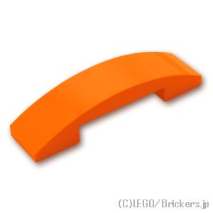 スロープ カーブ 1 x 4 - ダブル：[Orange / オレンジ]