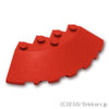 ラウンド コーナーブロック 6 x 6 - スロープ 33°：[Red / レッド]