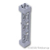 サポート 2 x 2 x 10 三角桁　縦 - タイプ4 - 十字穴 3支柱：[Light Bluish Gray / グレー]