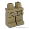 ミニフィグ レッグ - ブラックポケット：[Dark Tan / ダークタン]