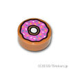 ラウンド タイル 1 x 1 - ドーナッツ：[Md,Nougat / ミディアムヌガー]
