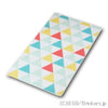 デュプロ クロスタオル 3×6 マルチカラートライアングル柄：[White / ホワイト]