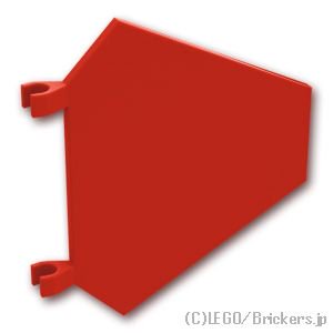 フラッグ 5 x 6 六角形：[Red / レッド]