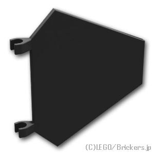 フラッグ 5 x 6 六角形：[Black / ブラック]